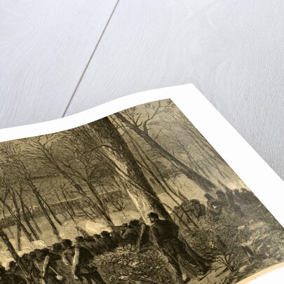 Major-General Wadsworth fighting in the Wilderness, 1864 May 5-7 by Alfred R Waud