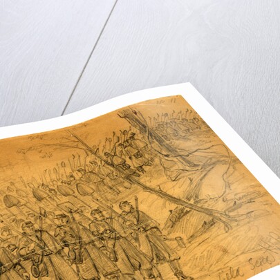 Going to the trenches, a sketch in Camp Winfield Scott. Before Yorktown, 1862 May by Alfred R Waud