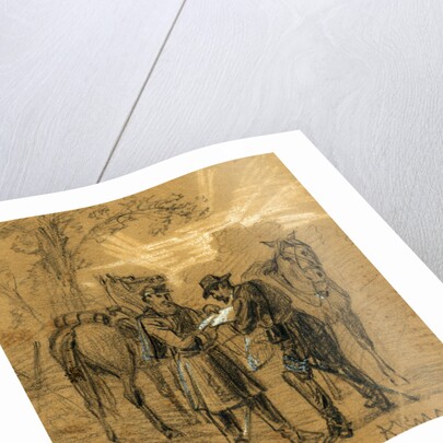 Lost horsemen. In search of a road, 1862 ca. November by Alfred R Waud