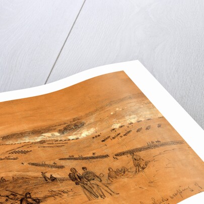 Shelling the rebel rifle pits on the Rappahannock, previous to the third crossing of Sedgwicks corps June 5th, 1863 June 5 by Alfred R Waud