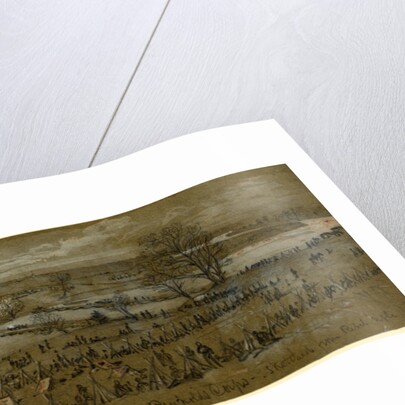 Bridges built for Reynolds Corps, sketched from Rebel rifle pits, 1863 April 28-30 by Alfred R Waud