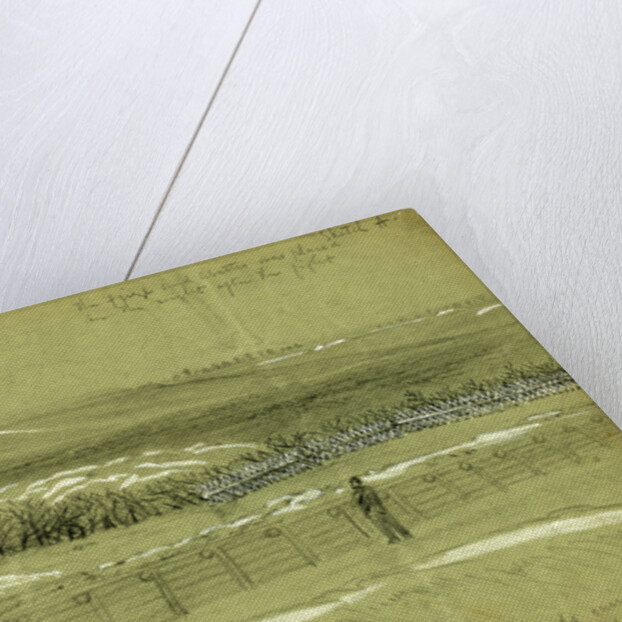 Spot near fort Damnation where the 9th Corps charged and afterwords carried the abattis by Alfred R Waud