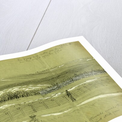 Spot near fort Damnation where the 9th Corps charged and afterwords carried the abattis by Alfred R Waud