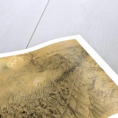 N.Y. 14th Heavy Artillery crossing Chesterfield bridge on the North Anna under a heavy artillery fire, 1864 ca. May 31 by Alfred R Waud