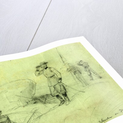 Genl Warren on Round Top, 1863 July by Alfred R Waud