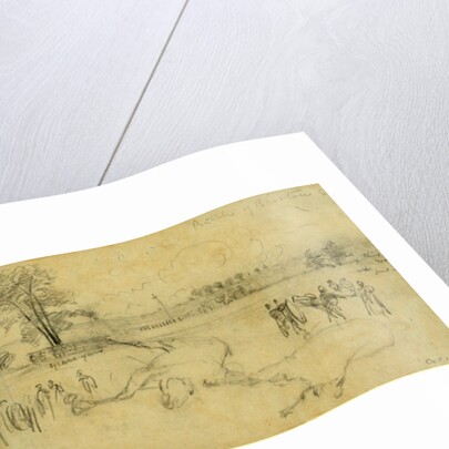 Battle of Bristow Station, 1863 October 14 by Alfred R Waud