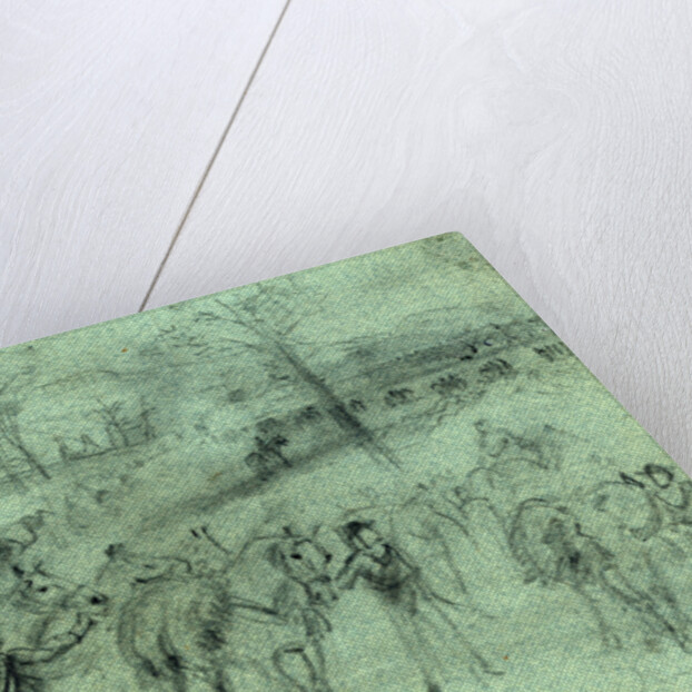 Collecting forage. Escort skirmishing n. Harrison, 1864 October by Alfred R Waud