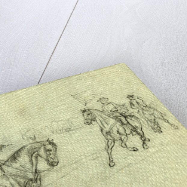 Custer receiving the flag of truce, appomatox 1865 by Alfred R Waud