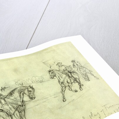 Custer receiving the flag of truce, appomatox 1865 by Alfred R Waud