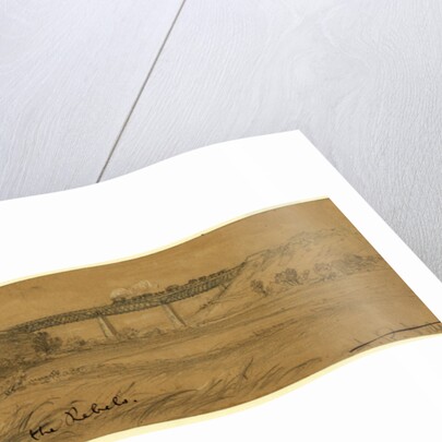 Genl. Haupts bridge over Potomac Creek Va, destroyed by the Rebels, 1863 ca. August by Alfred R Waud