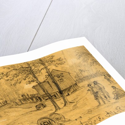 Catletts Station where Stuart made a raid and captured Popes baggage by Alfred R Waud