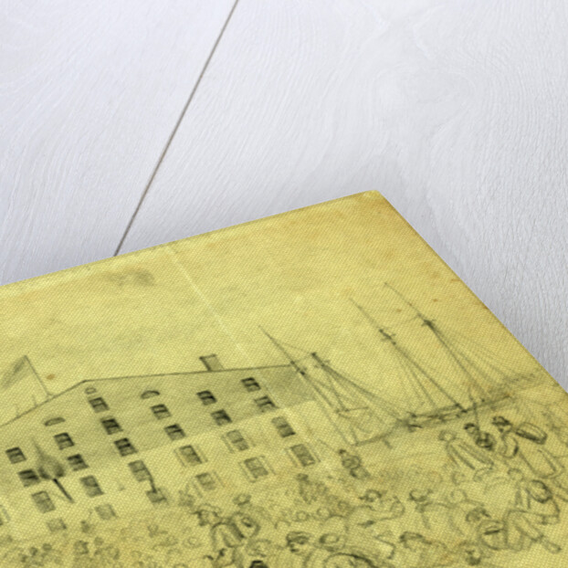 Libby again, Rebel soldiers waiting for accommodations in that Hotel by Alfred R Waud