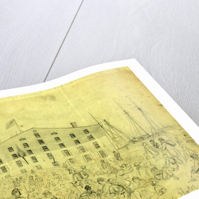 Libby again, Rebel soldiers waiting for accommodations in that Hotel by Alfred R Waud