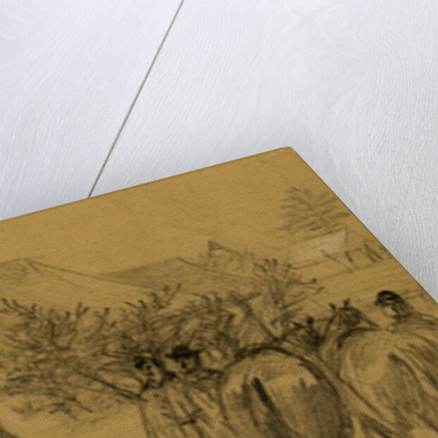 Army Mail leaving Hd.Qts. Post Office. Army Potomac by Alfred R Waud