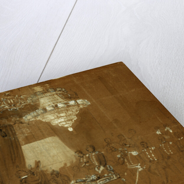 Funeral service over Col. Ellsworth at the White House East Room by Alfred R Waud