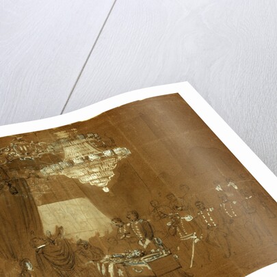 Funeral service over Col. Ellsworth at the White House East Room by Alfred R Waud