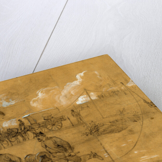 The signal telegraph train as used at the battle of Fredericksburg by Alfred R Waud