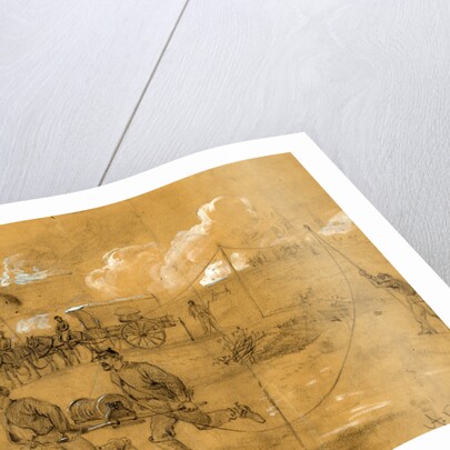 The signal telegraph train as used at the battle of Fredericksburg by Alfred R Waud