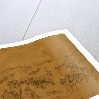 Gen. Davis Near Paines Crossroad April 5, 1865 by Alfred R Waud