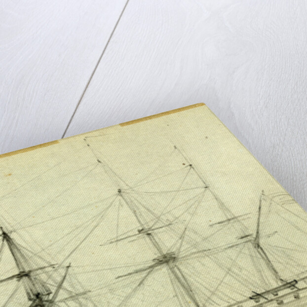 Danish Frigate 1861, Newport News, Zeeland by Alfred R Waud