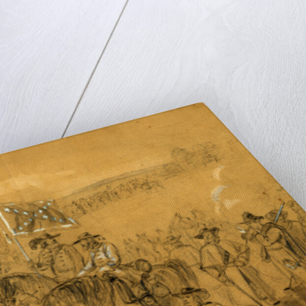 The 1st Virginia Cavalry at a halt by Alfred R Waud