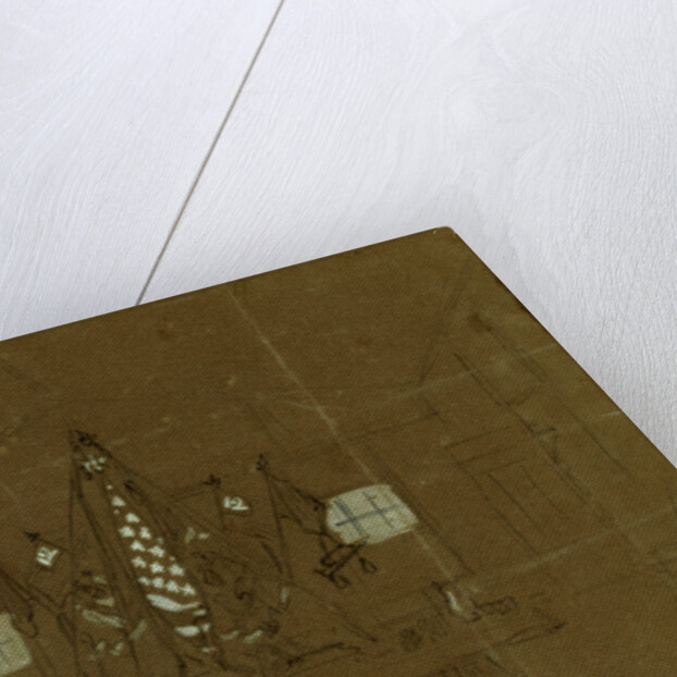 Col. Butterfields headquarters, Camp Anderson DC by Alfred R Waud