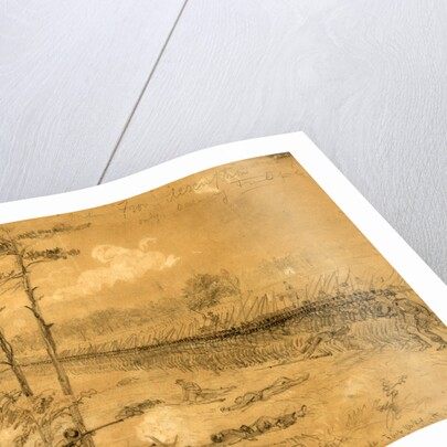 Bayonet charge of the 2nd reg. Col. Hall. Excelsior Brigade. Fair Oaks June 1862 by Alfred R Waud