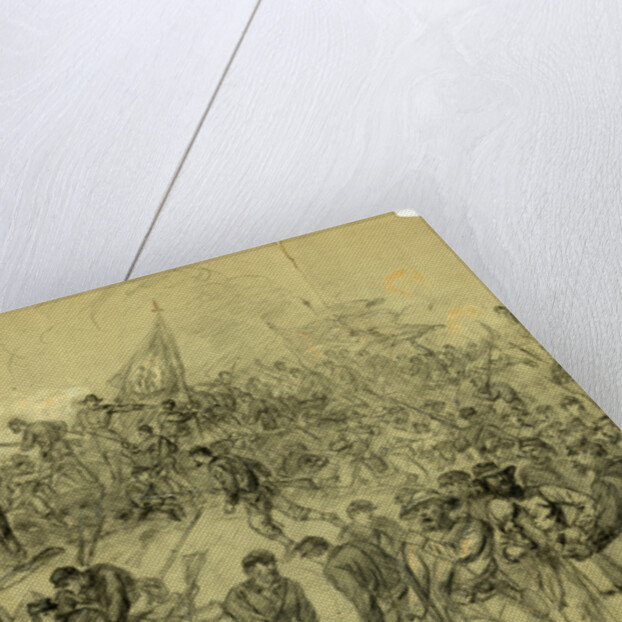 7th N.Y. Heavy Arty. in Barlows charge nr. Cold Harbor Friday June 3rd 1864 by Alfred R Waud