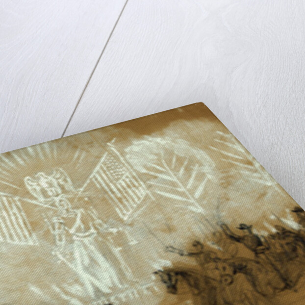 In front of McClellans house by Alfred R Waud