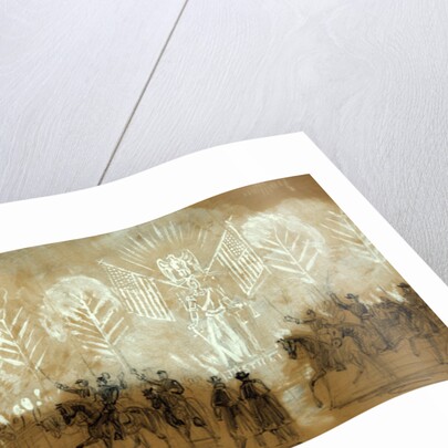 In front of McClellans house by Alfred R Waud