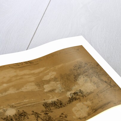 Artillery of Smith's division commanded by Capt. Ayres engaging the rebels at White Oak Swamp by Alfred R Waud