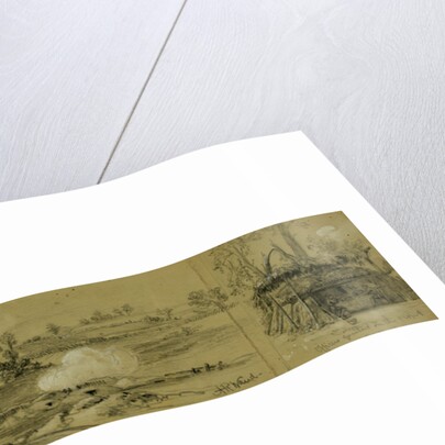 A gopher hole. Commanding position held by the Rebels in front of Genl. Warren. Officers quarters on the front by Alfred R Waud