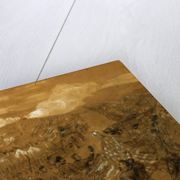 General McClellan accompanied by General Burnside taking leave of the Army of the Potomac by Alfred R Waud