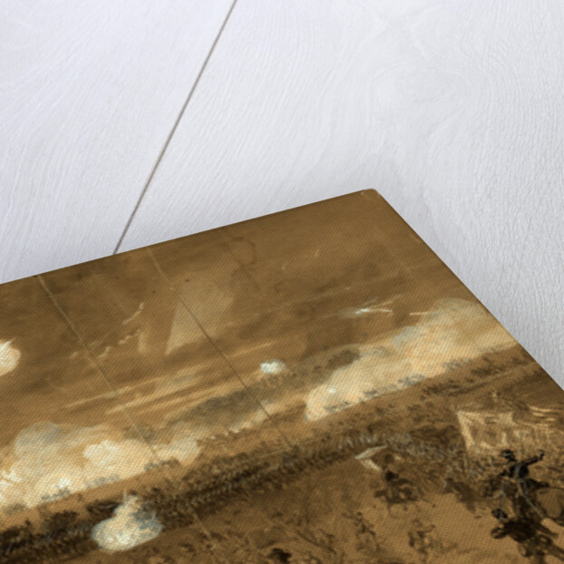 Couch's Corps forming line of battle in the fields at Chancellorsville to cover the retreat of the Eleventh Corps disgracefully running away by Alfred R Waud