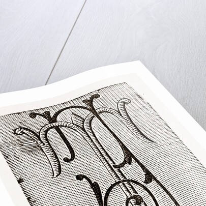 Monogram For Underlinen (t. J.) by Anonymous