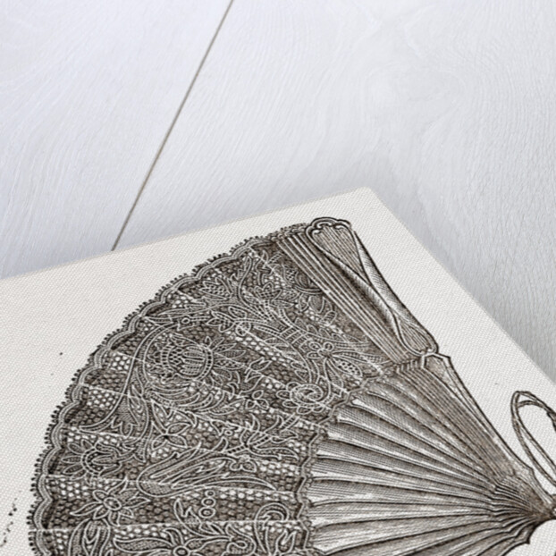 Fan Of Ivory And Real Lace by Anonymous