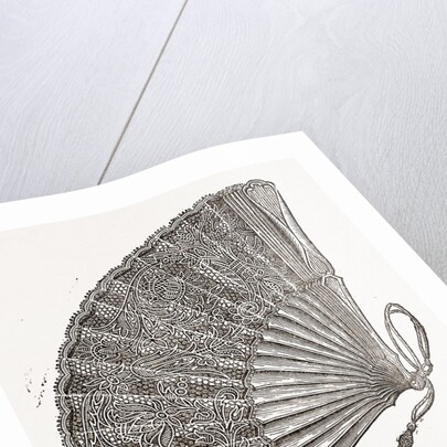 Fan Of Ivory And Real Lace by Anonymous