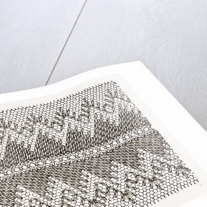 Design For Darning On Net by Anonymous
