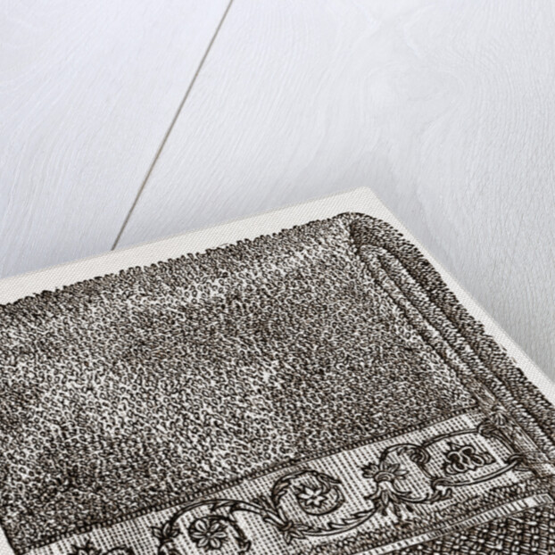 Towel Embroidered In Cord Stitch by Anonymous