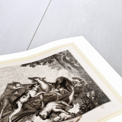 Wolf hunt, after Snyders by Anonymous