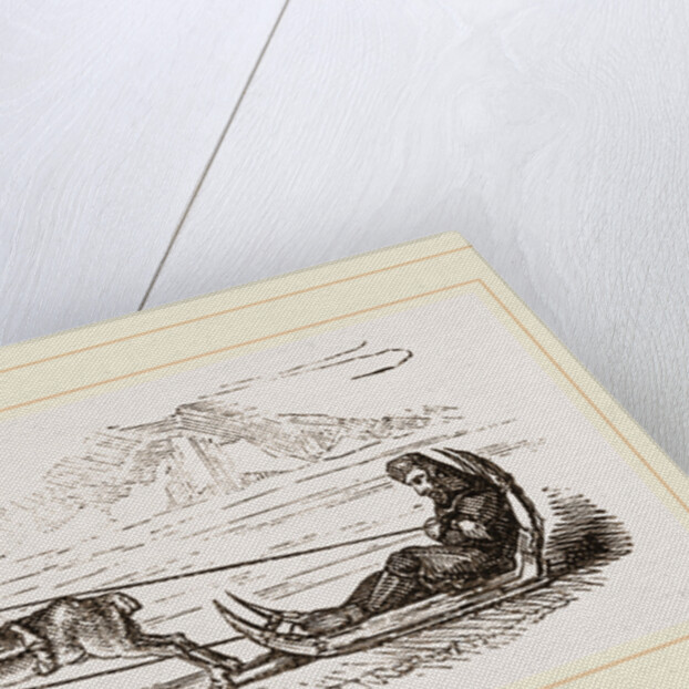 Rein-Deer harnessed to a Sledge by Anonymous