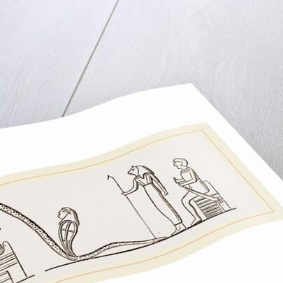 Egyptians offering Human Sacrifice to Serpents by Anonymous