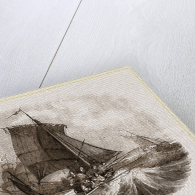 French boat angling for Mackerel by Anonymous