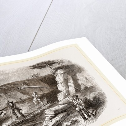 Chippeway Indian fishing USA America by Anonymous