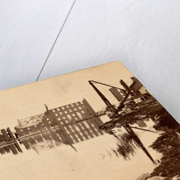 Ruins of the burnt district, from the canal basin, Richmond, VA, looking east by Anonymous