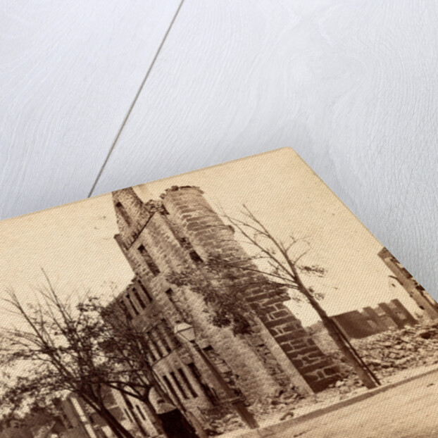 North-West corner public square, Chambersburg, Franklin Co., Pa., destroyed by the rebels under McCausland, July 30th, 1864 by Anonymous