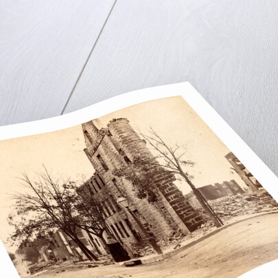 North-West corner public square, Chambersburg, Franklin Co., Pa., destroyed by the rebels under McCausland, July 30th, 1864 by Anonymous