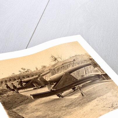 View in Water Battery, James River, Va. Ready to fire by Anonymous