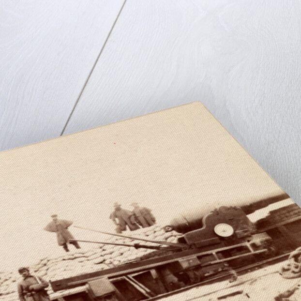 English Armstrong gun in Fort Fisher, N.C. by Anonymous