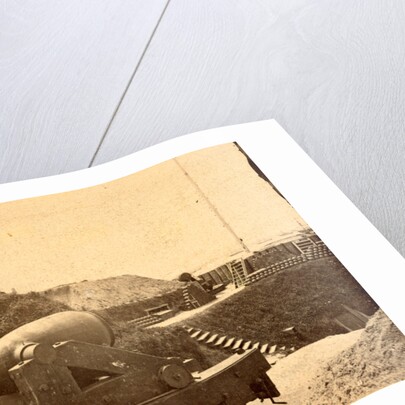 Interior view of Castle Pinckney, Charleston Harbor, S.C. City in the distance by Anonymous
